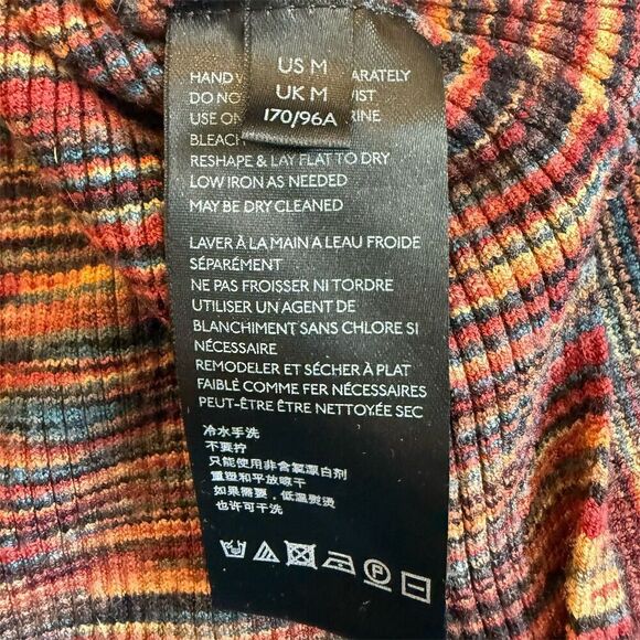 Anthropologie Tami Space Dyed Sleeveless Knit Tunic Top Autumn Melange Mock Neck - Picture 10 of 12